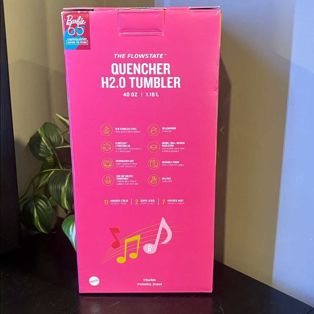 BARBIE X STANLEY 40 Oz TWIST ‘N TURN TUMBLER LIMITED EDITION UNOPENED - Picture 3 of 4